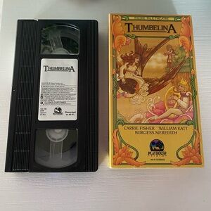 Faerie Tale Theatre - Thumbelina VHS Carrie Fisher, Burgess Meredith Tested